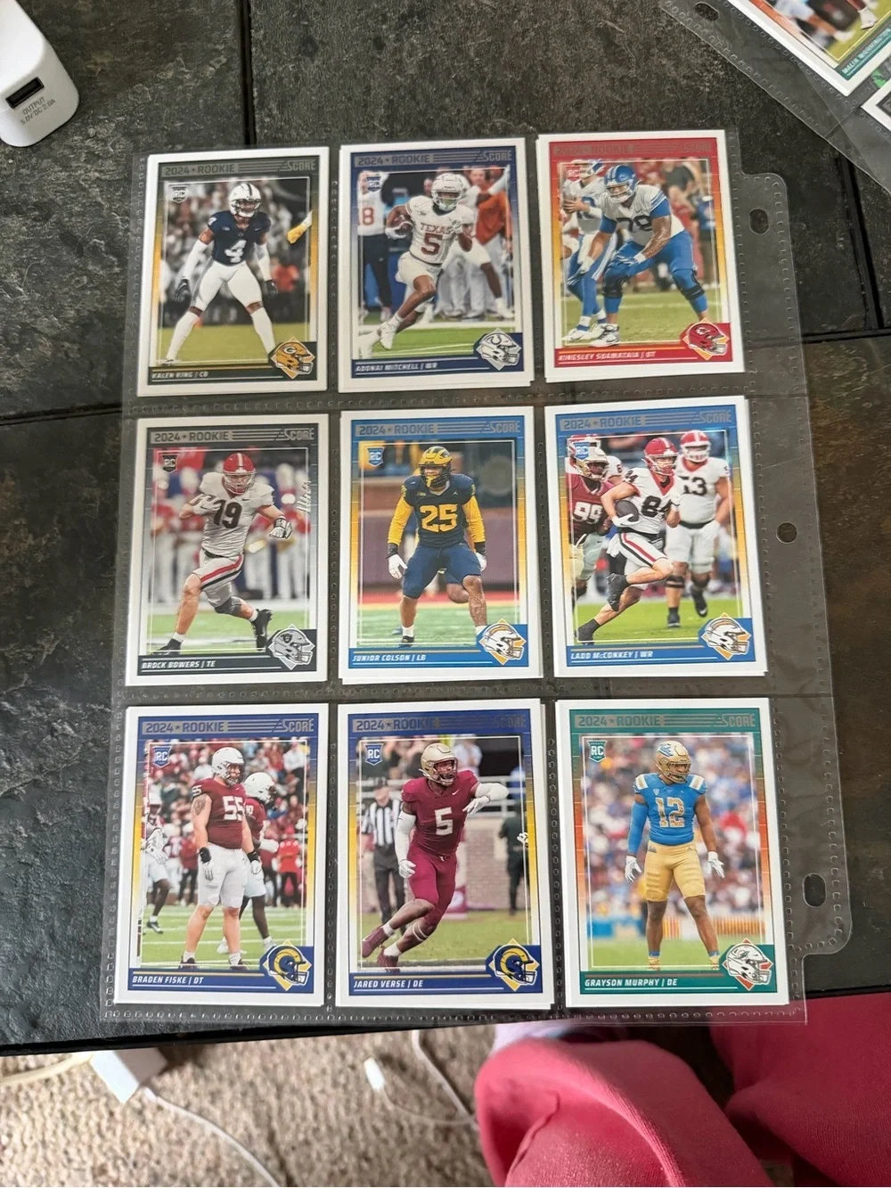 lot of rookie sports cards